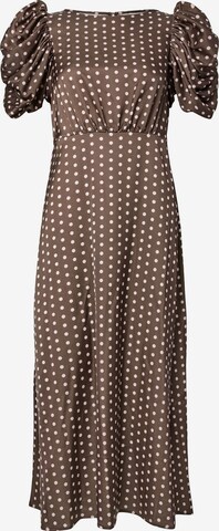 YAS - Vestido en marrón: frente