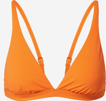 Seafolly - Triángulo Top de bikini en naranja: frente