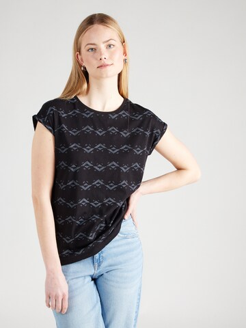 Ragwear Shirt 'DIONA' in Zwart: voorkant