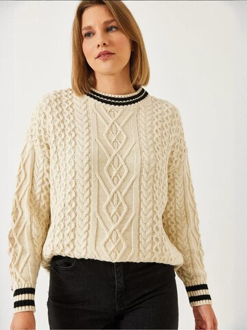 Bianco Lucci Pullover in Beige