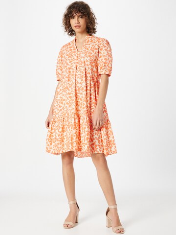 ESPRIT Košilové šaty – oranžová: přední strana