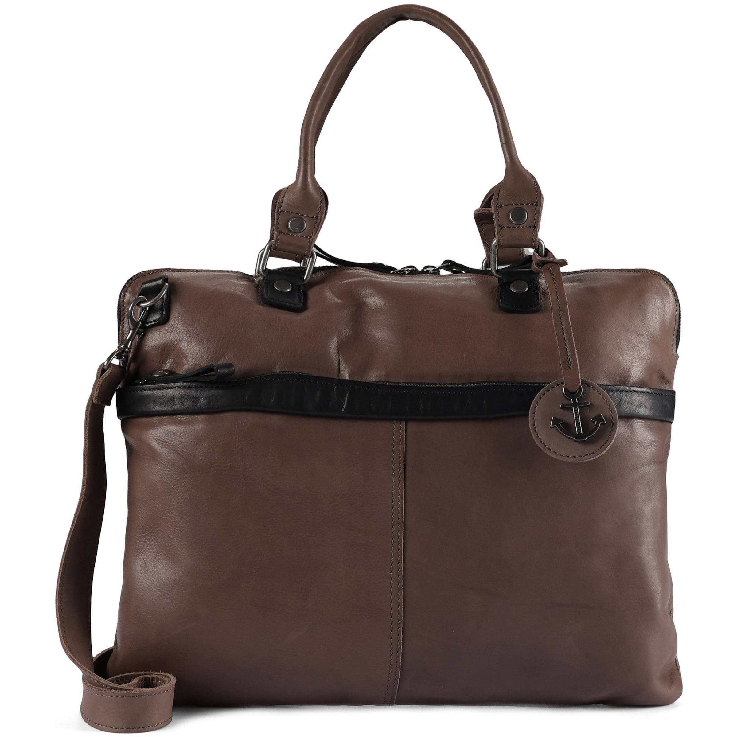 Harbour 2nd Document Bag 'Urban Poets' in Brown: front
