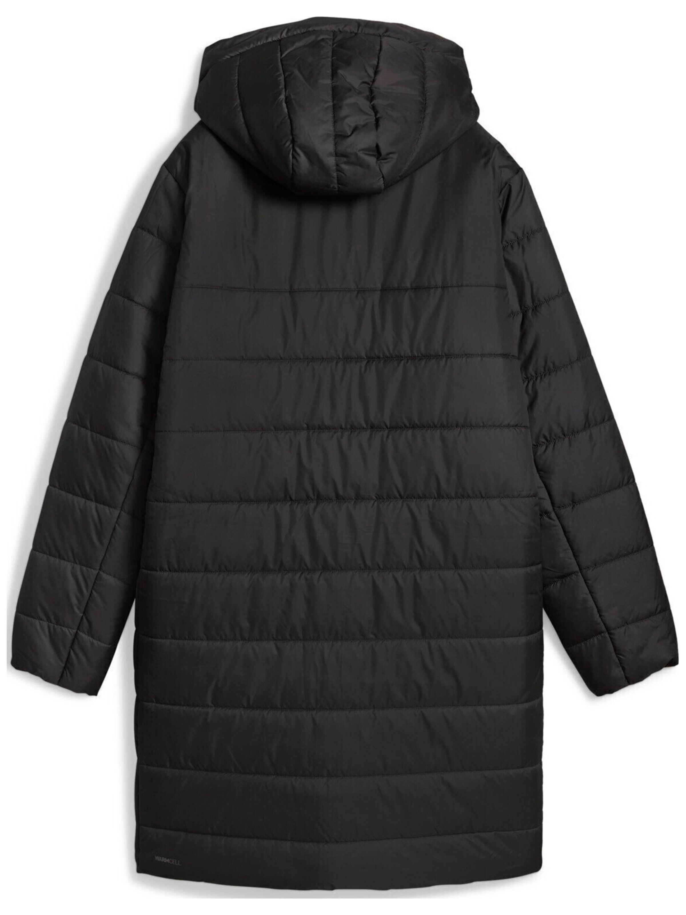 PUMA Übergangsjacke 'Puma Ess Hooded Padded Parka'‌‌‌‌‌ in Schwarz