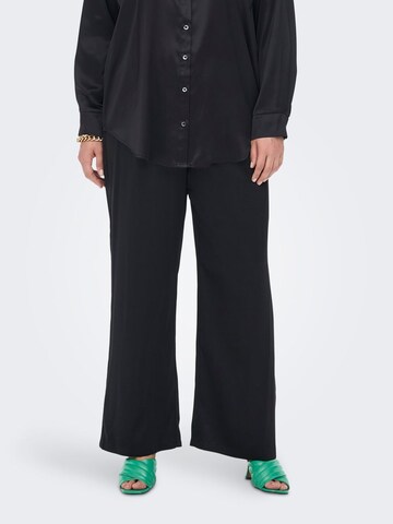 Regular Pantalon ONLY Carmakoma en noir : devant