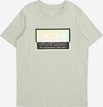 Jack & Jones Junior T-Shirt 'JCOLogan' in Grün: Vorderseite