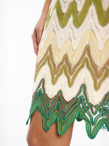 Ana Alcazar Gebreide jurk 'Dimah' in Groen
