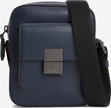 Borsa a tracolla 'Iconic' di Calvin Klein in blu: frontale