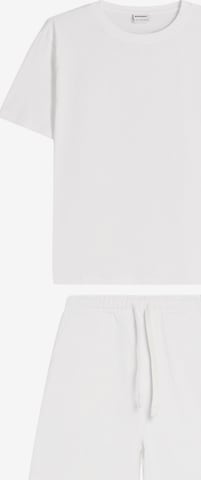 Bershka Trenirka za tek | bela barva: sprednja stran