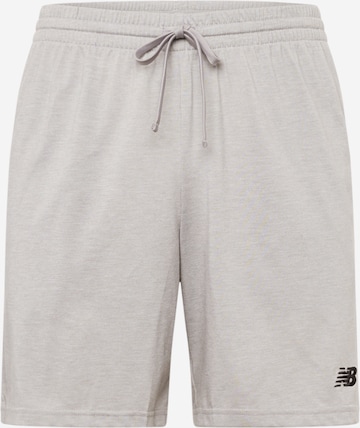 Regular Pantalon de sport new balance en gris : devant