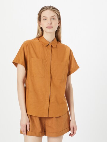 FRNCH PARIS Blouse 'CLARY' in Bruin: voorkant