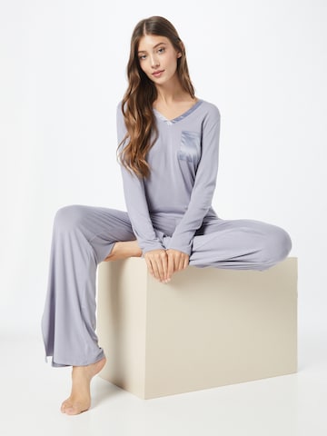TRIUMPH Pajama shirt 'Climate Aloe' in Grey