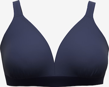 Ulla Popken Bustier BH in Blau: Vorderseite