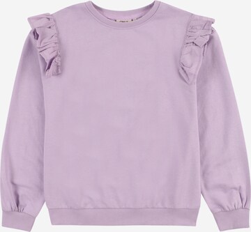 Sweat-shirt 'OFELIA' KIDS ONLY en violet : devant