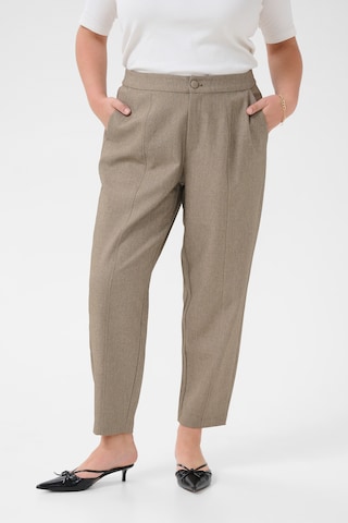 KAFFE CURVE Regular Pantalon 'Tilda' in Beige: voorkant