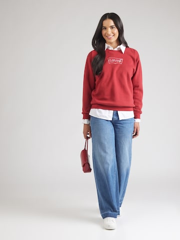 LEVI'S ®Sweater majica 'Graphic Everyday Crew Sweatshirt' - crvena boja