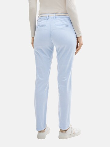 Coupe slim Pantalon chino TOM TAILOR en bleu