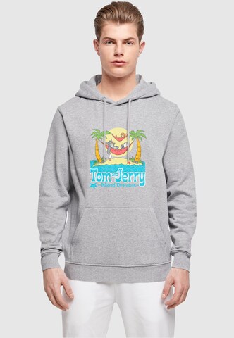 Sweat-shirt 'Tom and Jerry - Hammock Dreams' ABSOLUTE CULT en gris : devant