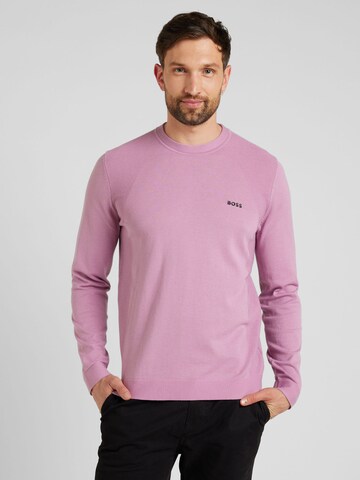 BOSS Pullover 'Momentum' in Lila: predná strana