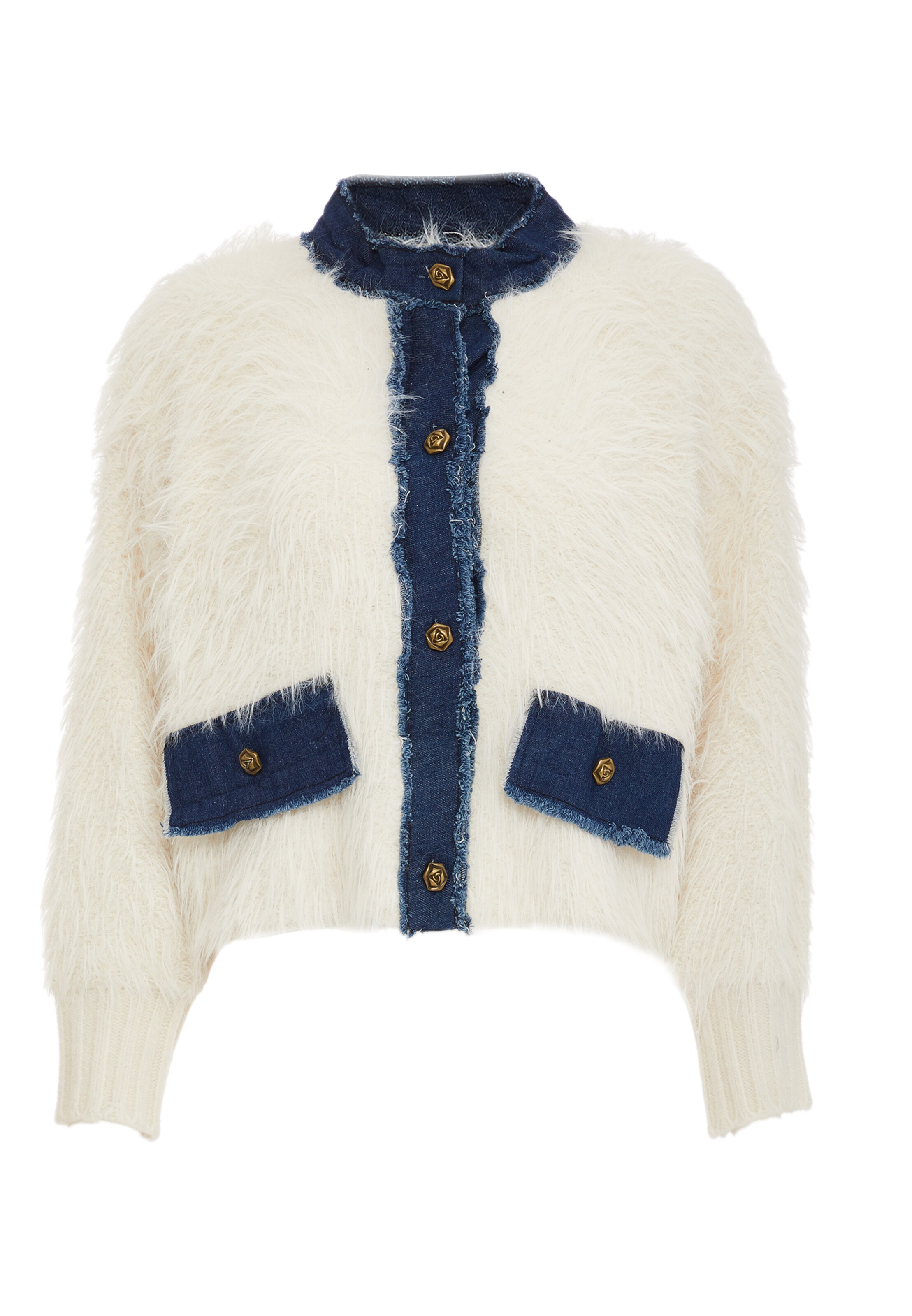 ALARY Strickjacke in Weiß: Vorderseite