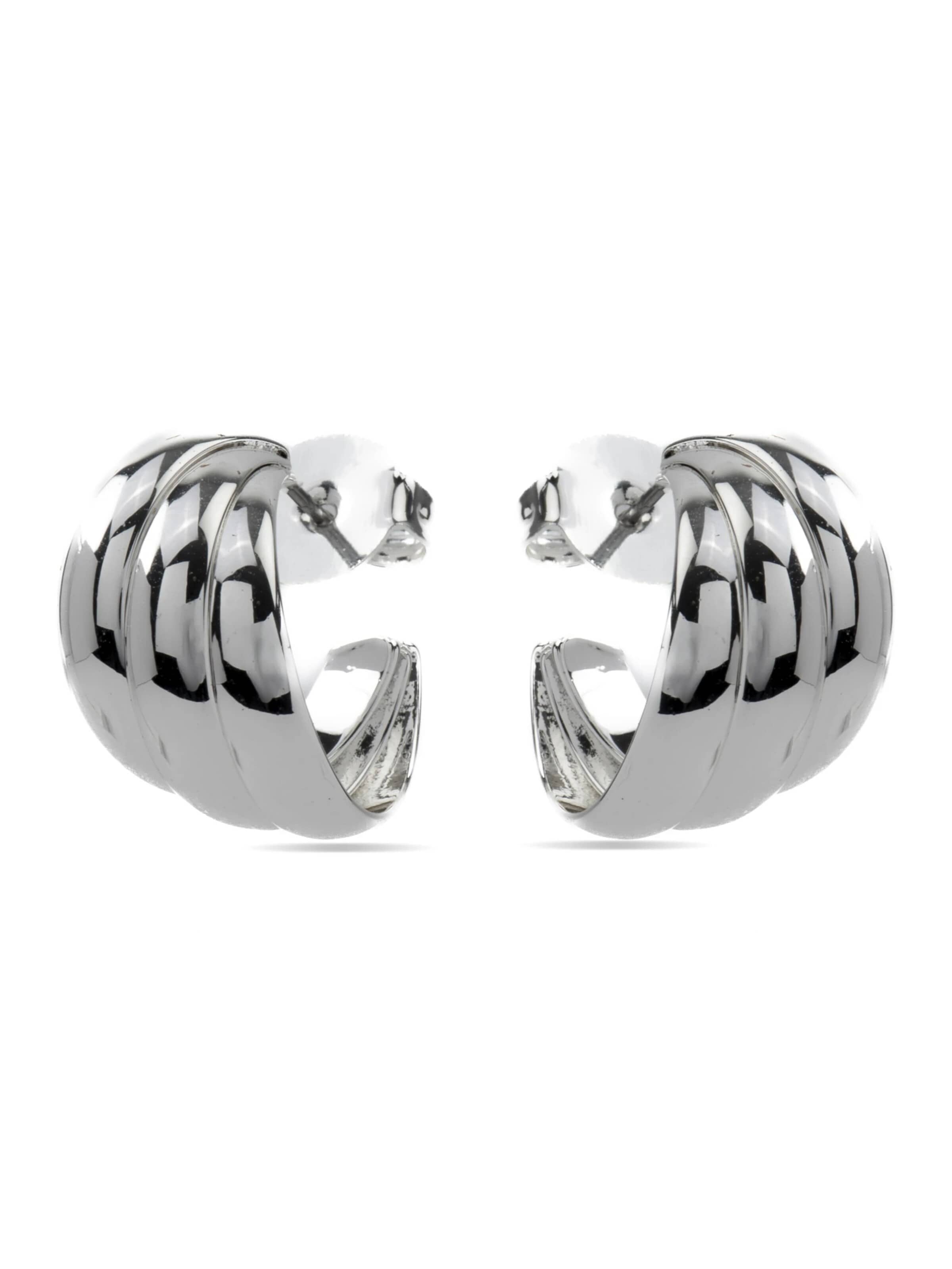 LUXBYLUX Earrings in Silver: front