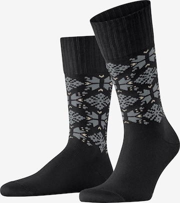 ESPRIT Socks 'Winter Star' in Black: front