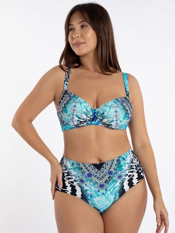 Marc & André T-shirt Bikinitop 'OCEAN HEART' in Blauw