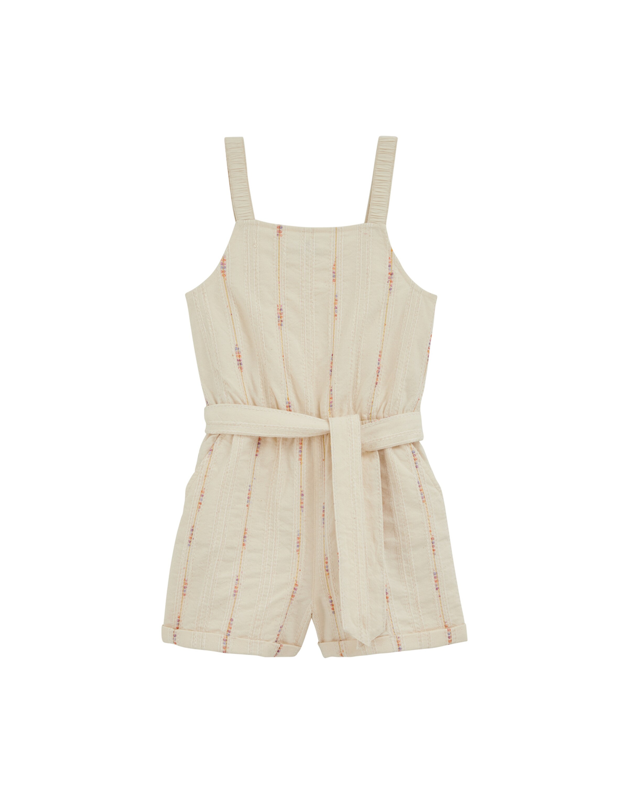 WE Fashion Overall σε μπεζ: μπροστά