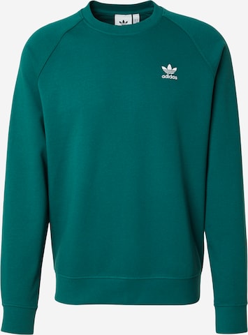 ADIDAS ORIGINALS Sweatshirt 'Trefoil Essentials' in Grün: Vorderseite