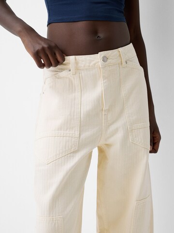 Loosefit Pantalon Bershka en beige