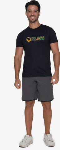69Slam - Camiseta en negro: frente