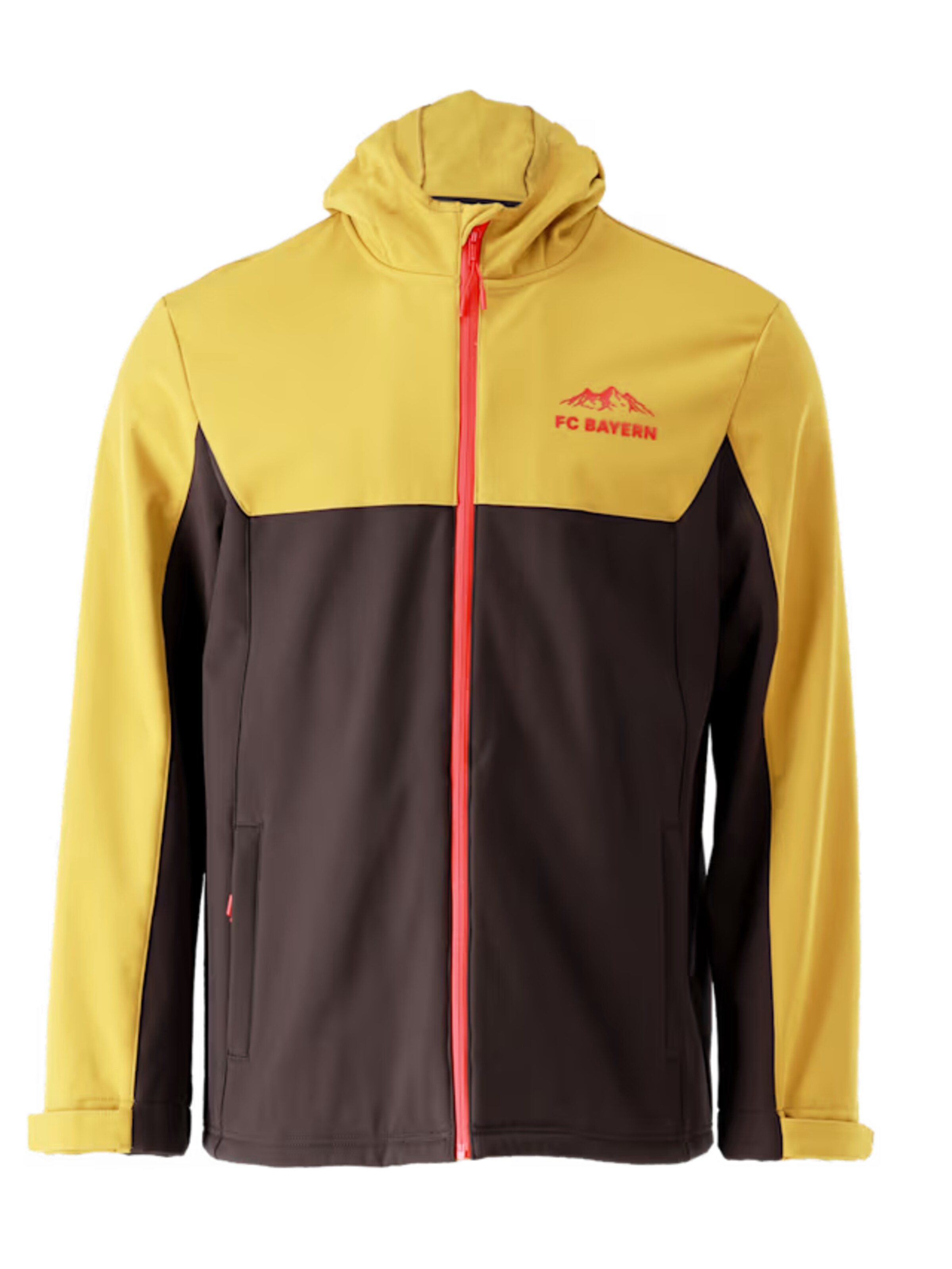 FC BAYERN MÜNCHEN Softshelljacke Heimat in Mischfarben: Vorderseite