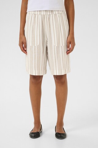 Kaffe Loose fit Trousers 'Milia' in White: front