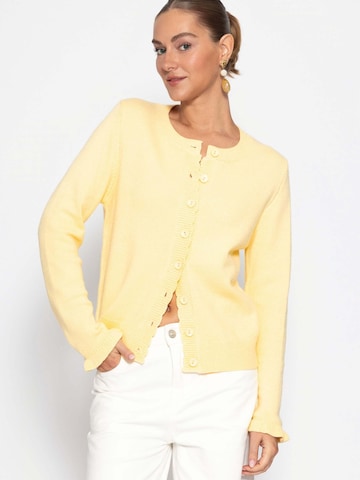 SASSYCLASSY Strickjacke‌ in Gelb