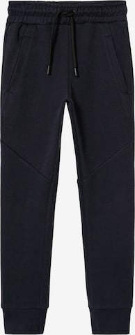 MANGO KIDS Tapered Pants in Blue: front