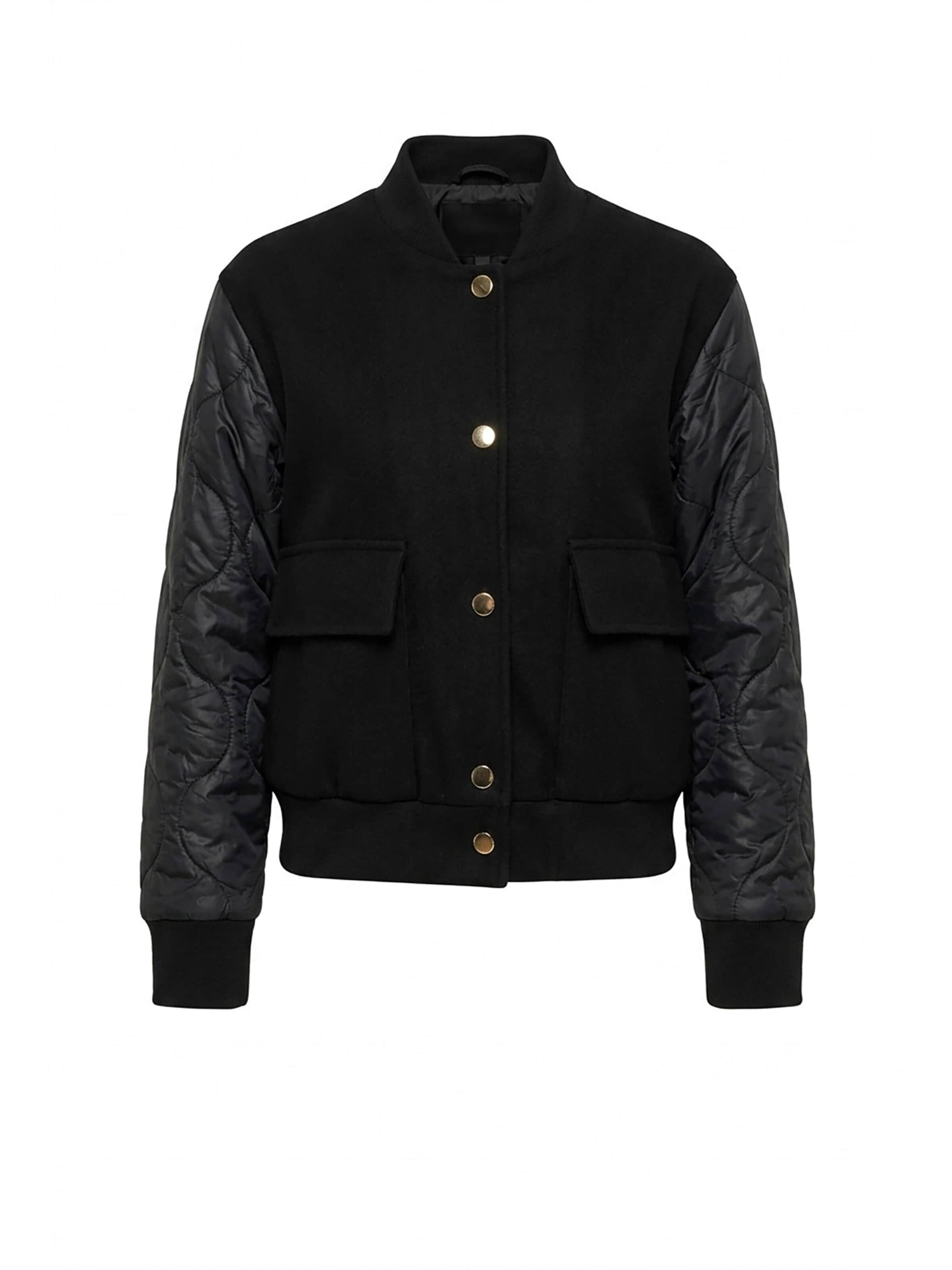 Figl Between-Season Jacket 'M1097' in Black: front