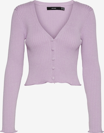 Cardigan 'Fibly' VERO MODA en violet : devant