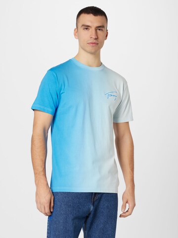 T-Shirt Tommy Jeans en bleu : devant