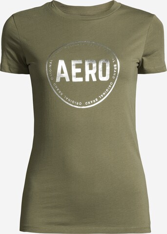 T-shirt 'JUN' AÉROPOSTALE en vert : devant