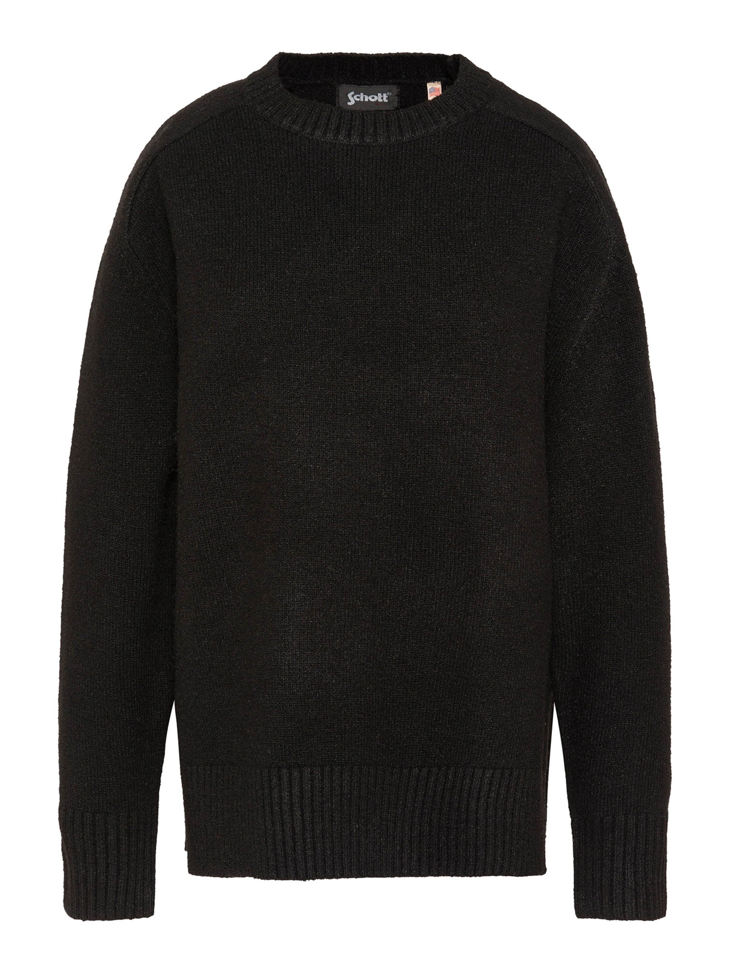 Pull-over Schott NYC en noir : devant