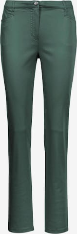 Goldner Pants 'Carla' in Green: front