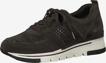 Tamaris Pure Relax Sneakers laag in Bruin: voorkant