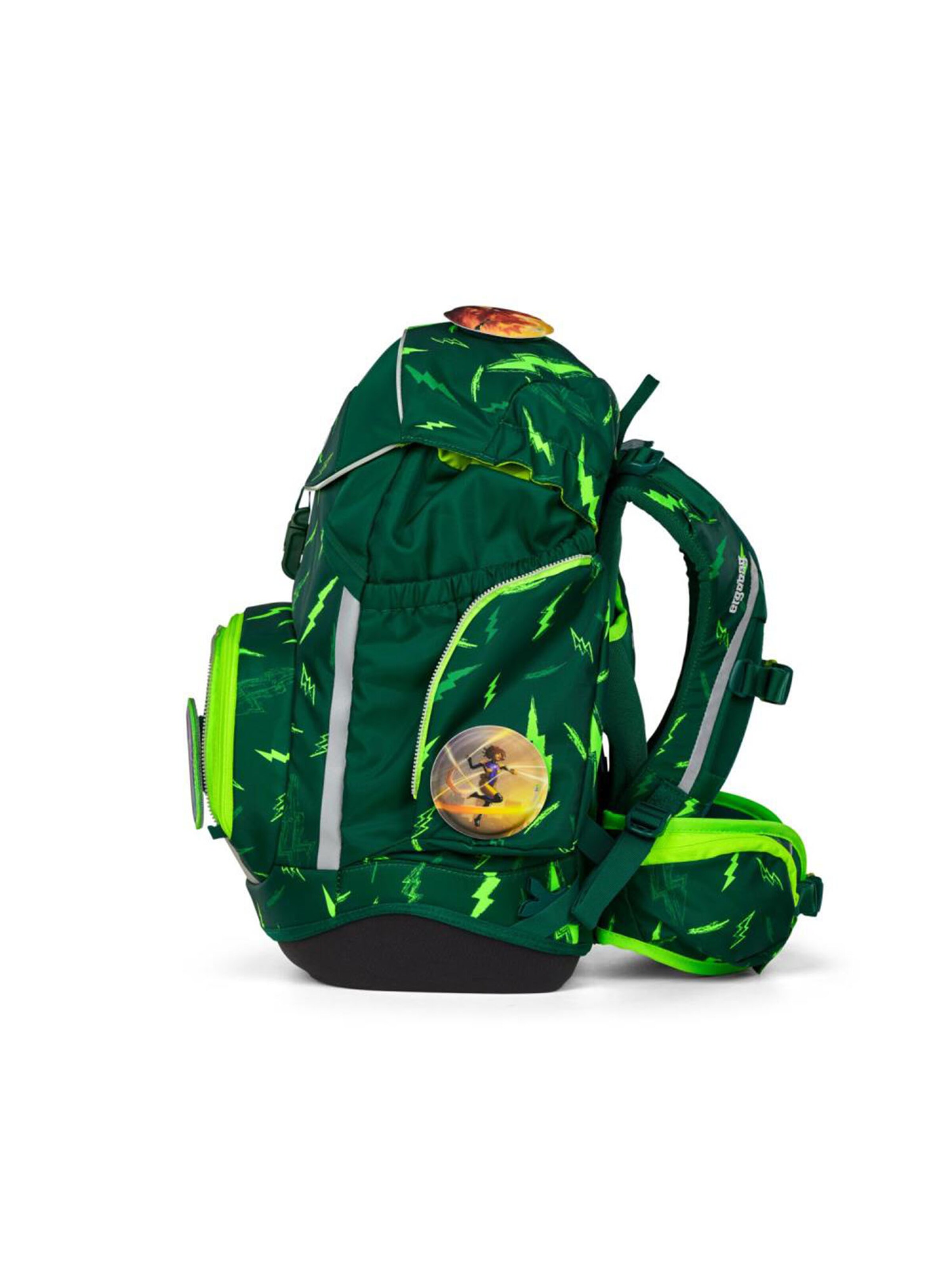 ergobag Backpack 'Schulrucksack Set' in Green