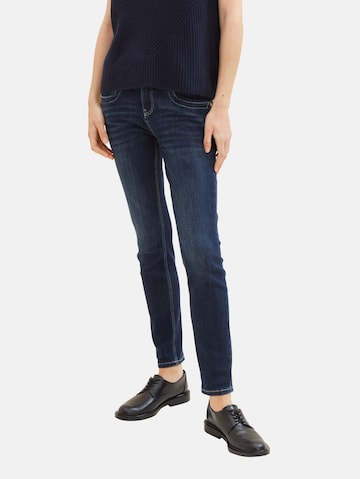 Coupe slim Jean TOM TAILOR en bleu : devant