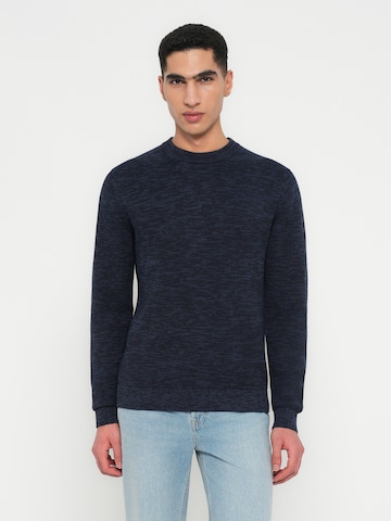 SELECTED Sveter 'SLHDANE' - Modrá: predná strana