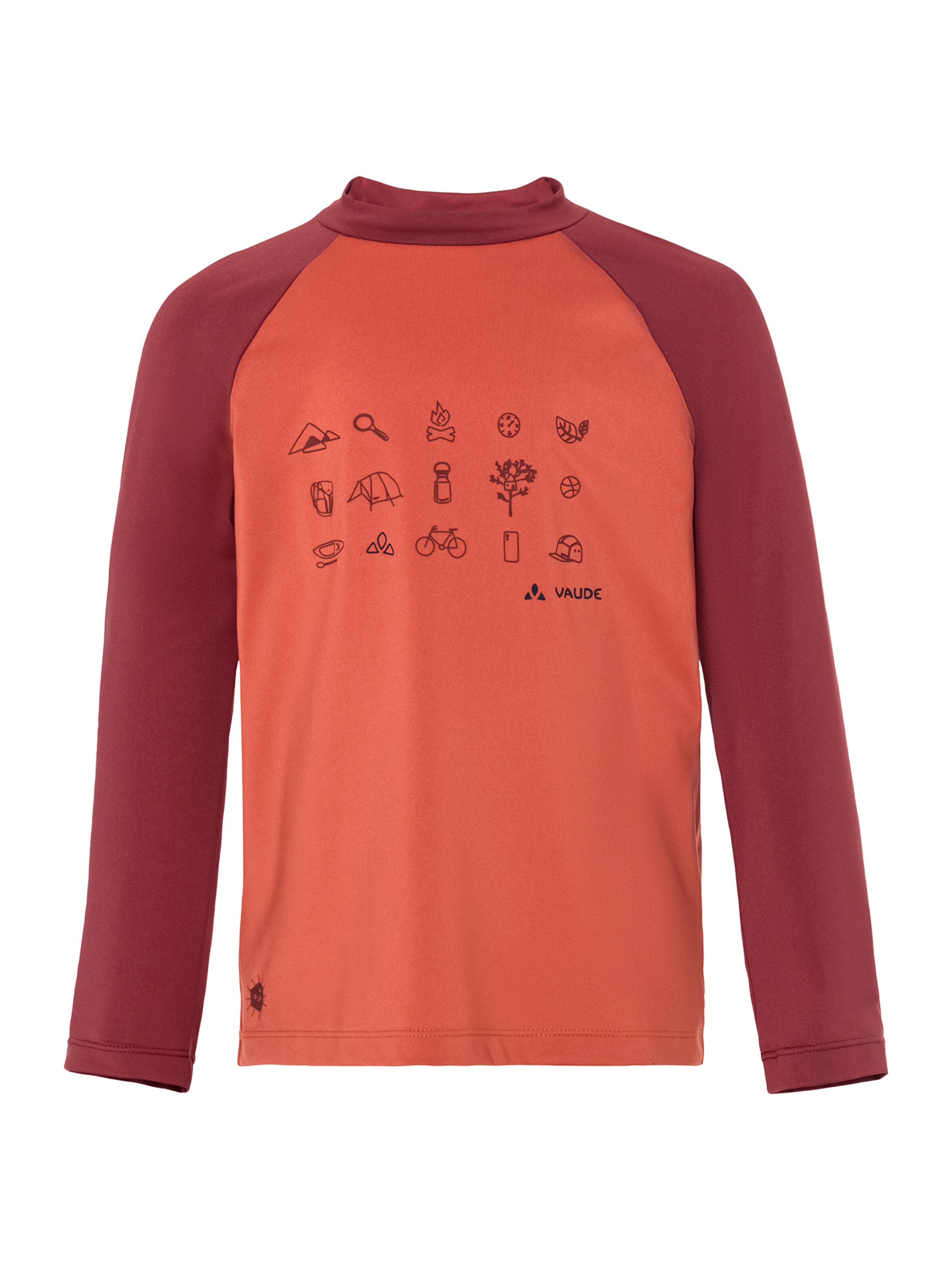 VAUDE Performance shirt 'Solaro LS III' in Red: front