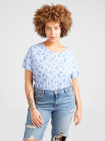 Ragwear Plus Shirt in Blue: front