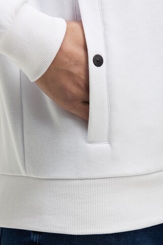 CAMP DAVID - Sudadera con cremallera en blanco: frente