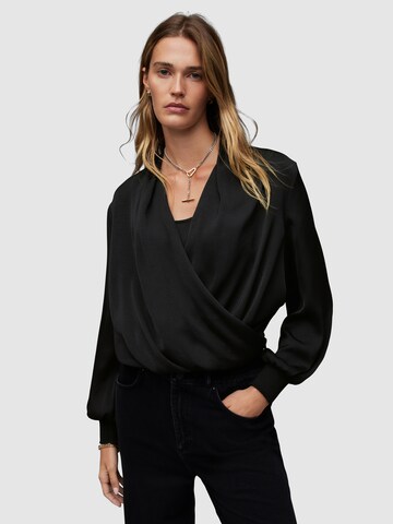 AllSaints Bluse 'ABI' in Schwarz: Vorderseite
