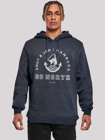 F4NT4STIC Sweatshirt 'Go North' in Blue: front
