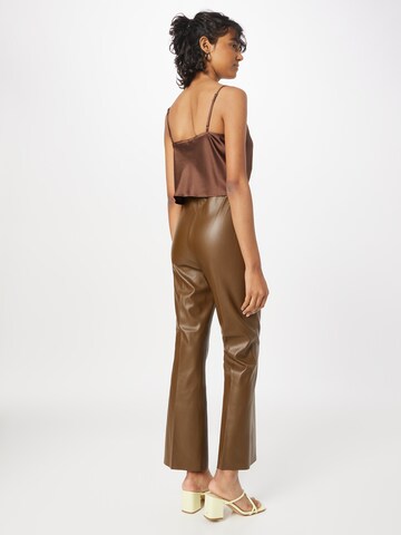 SOAKED IN LUXURY Flared Pants 'Kaylee' in Brown